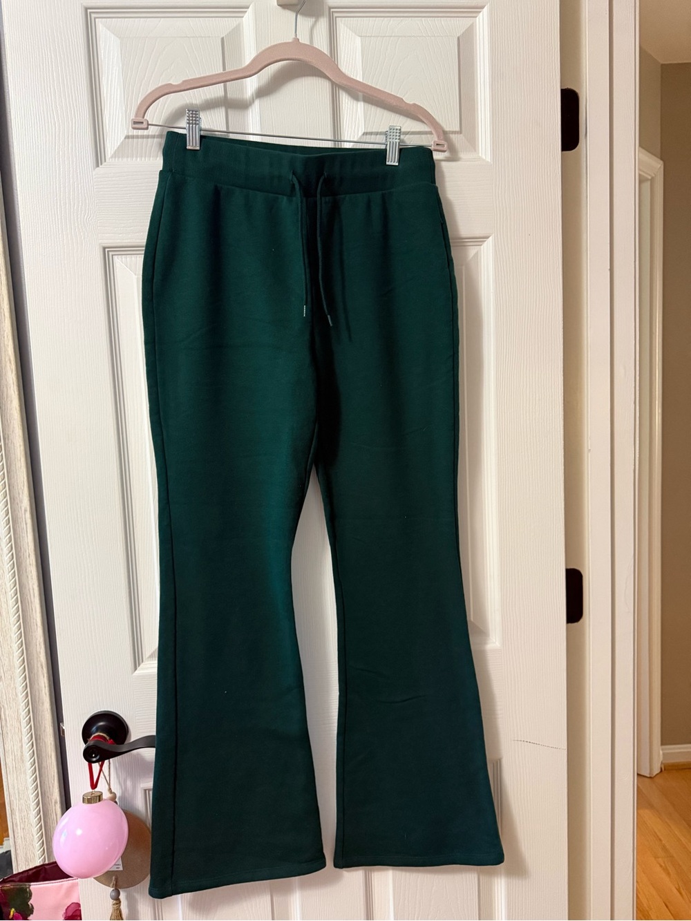 Women’s Green Flare Sweatpants - Comfortable Everyday Bottoms